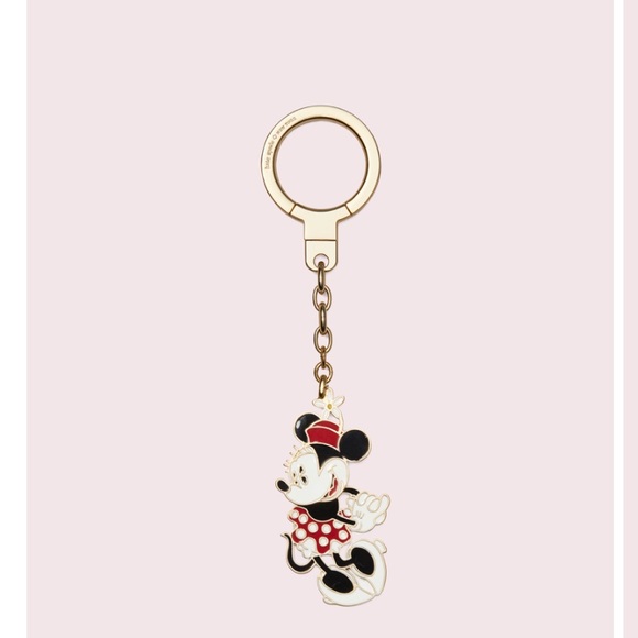 Kate spade Minnie Mouse jeweled key ring - Picture 1 of 4